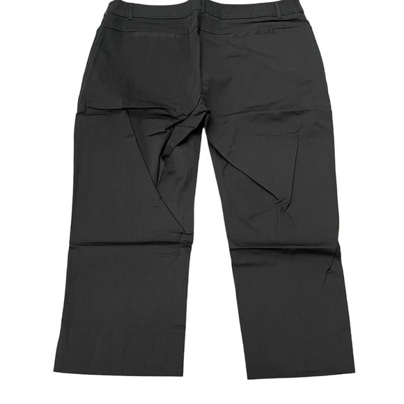 Claudia EV Women's Black Flatten Tummy Cropped Pants, Size 14 NWT - Picture 2 of 7